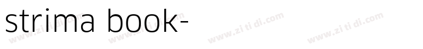 strima book字体转换